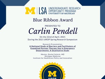 2021 UROP Spring Symposium Blue Ribbon IG 2 